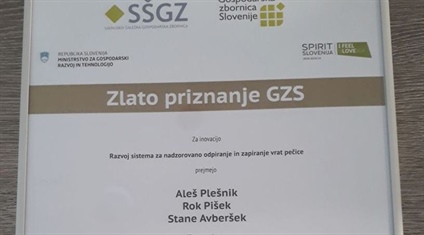 Zlato priznanje za inovacijo XTurn 20+