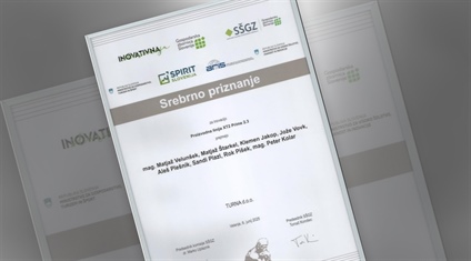 Srebrno priznanje za inovacijo Proizvodna linija XT2 Prime 2.3